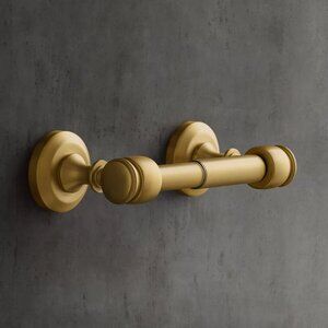 RH Lugarno Tissue Holder – Solid Brass, Burnished Finish
